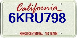 6KRU798 California