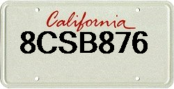 8CSB876 California