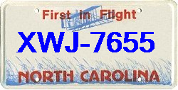 xwj-7655 North Carolina