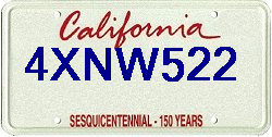 4XNW522 California